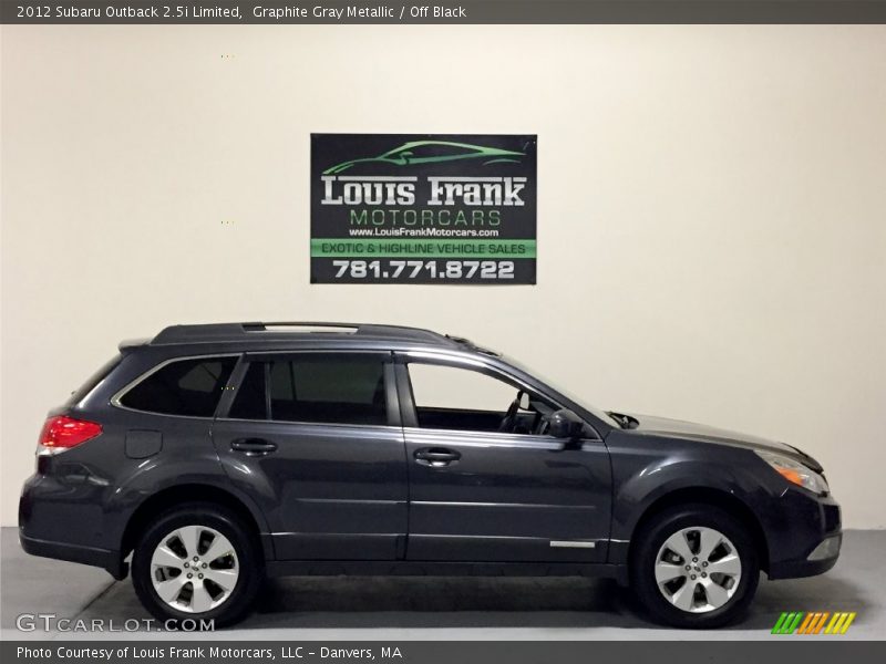 Graphite Gray Metallic / Off Black 2012 Subaru Outback 2.5i Limited