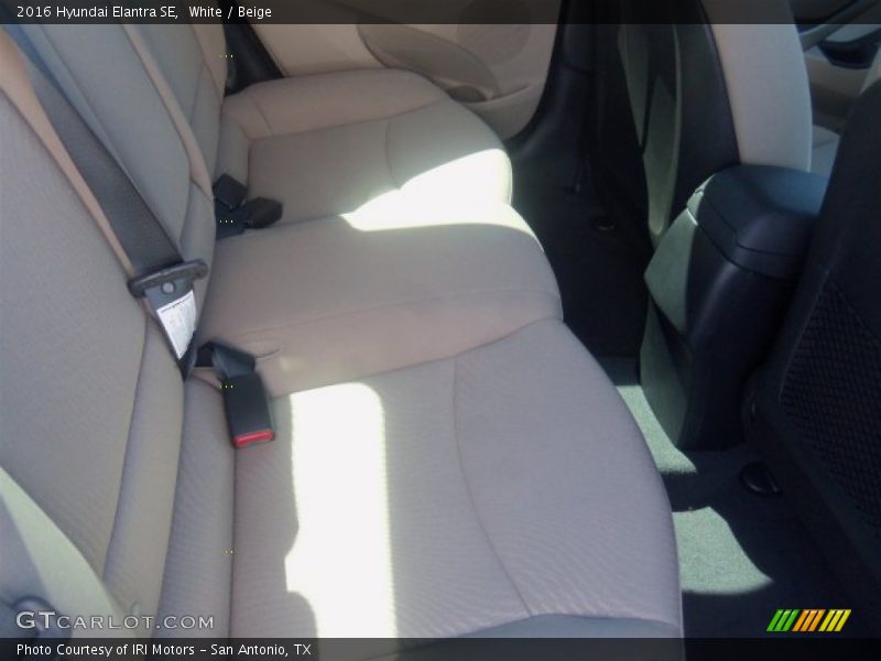 White / Beige 2016 Hyundai Elantra SE