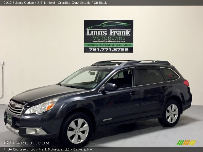 Graphite Gray Metallic / Off Black 2012 Subaru Outback 2.5i Limited