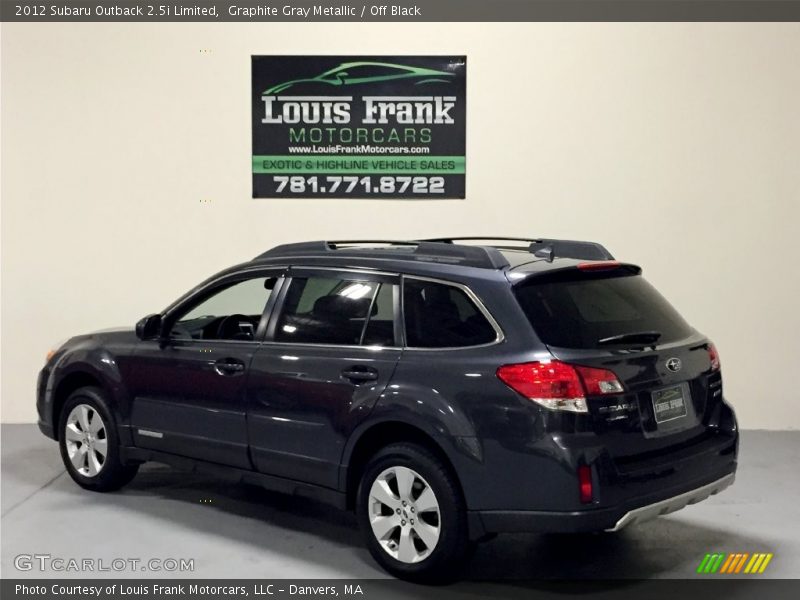 Graphite Gray Metallic / Off Black 2012 Subaru Outback 2.5i Limited