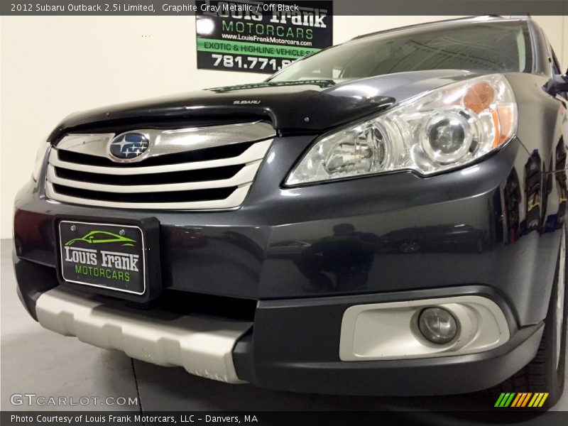 Graphite Gray Metallic / Off Black 2012 Subaru Outback 2.5i Limited