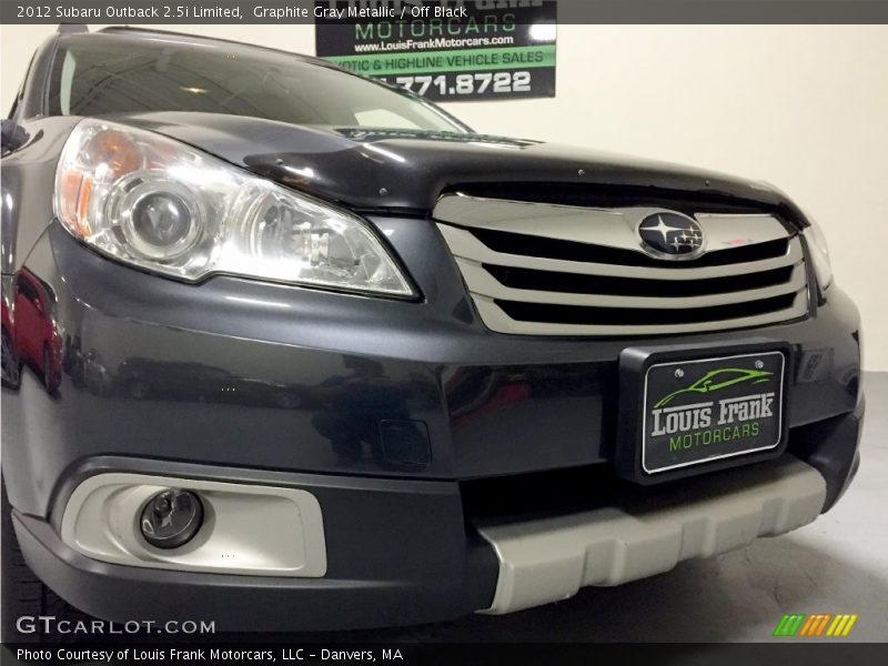 Graphite Gray Metallic / Off Black 2012 Subaru Outback 2.5i Limited