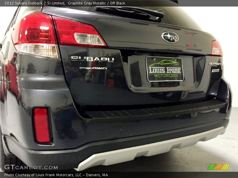 Graphite Gray Metallic / Off Black 2012 Subaru Outback 2.5i Limited