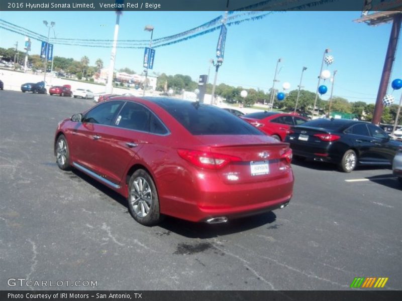Venetian Red / Beige 2016 Hyundai Sonata Limited