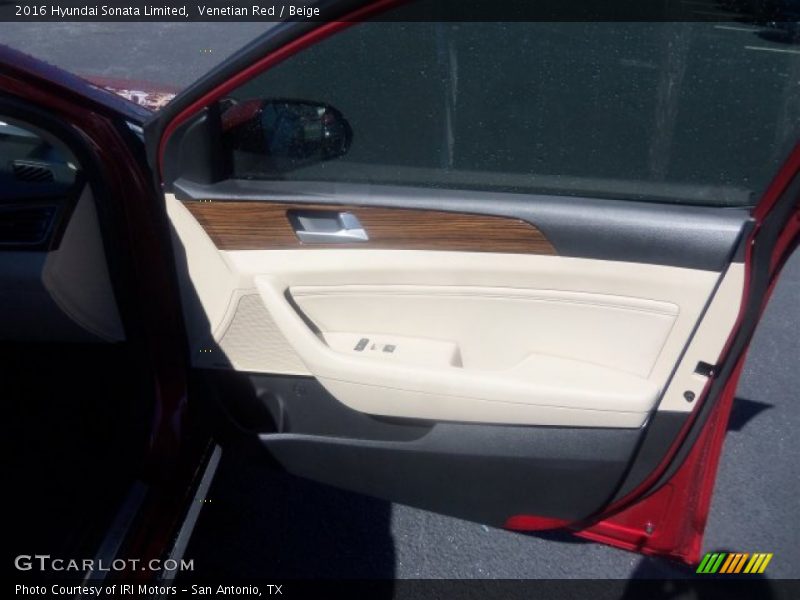 Venetian Red / Beige 2016 Hyundai Sonata Limited