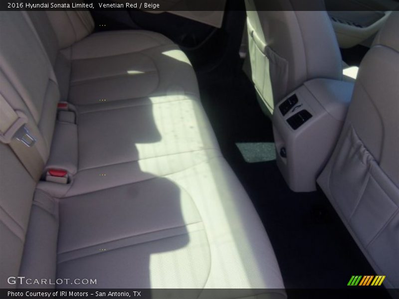 Venetian Red / Beige 2016 Hyundai Sonata Limited