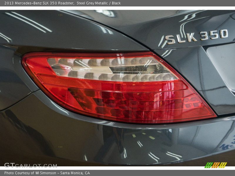 Steel Grey Metallic / Black 2013 Mercedes-Benz SLK 350 Roadster