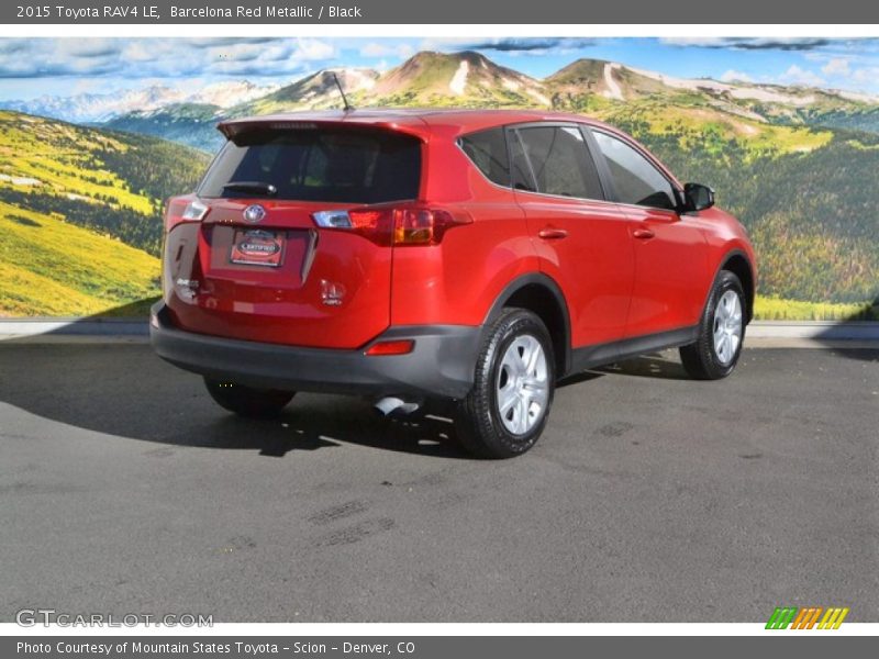 Barcelona Red Metallic / Black 2015 Toyota RAV4 LE