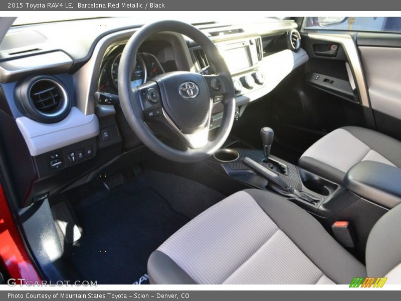 Barcelona Red Metallic / Black 2015 Toyota RAV4 LE