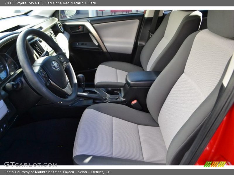 Barcelona Red Metallic / Black 2015 Toyota RAV4 LE