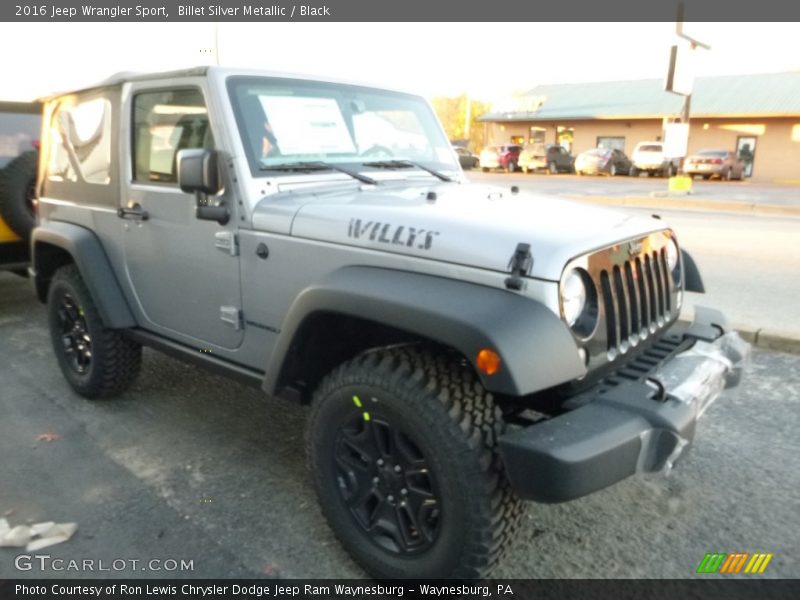 Billet Silver Metallic / Black 2016 Jeep Wrangler Sport