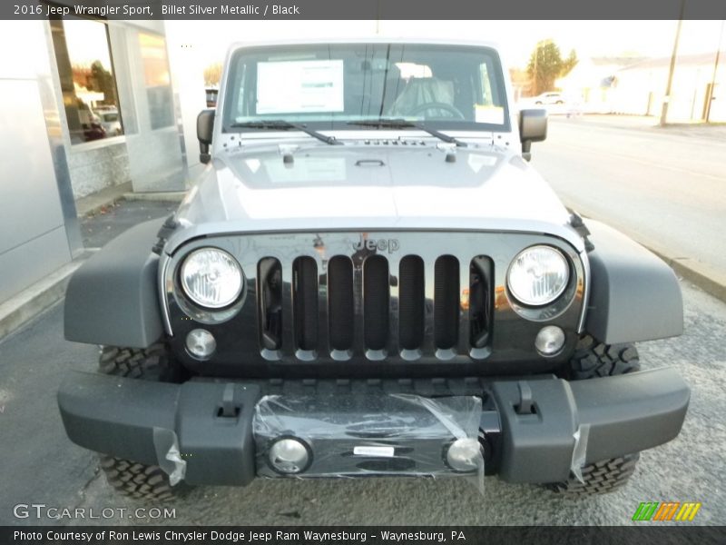 Billet Silver Metallic / Black 2016 Jeep Wrangler Sport