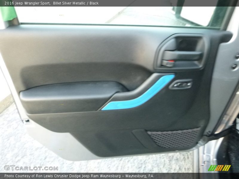 Billet Silver Metallic / Black 2016 Jeep Wrangler Sport