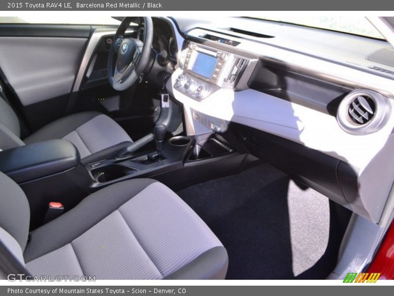 Barcelona Red Metallic / Black 2015 Toyota RAV4 LE