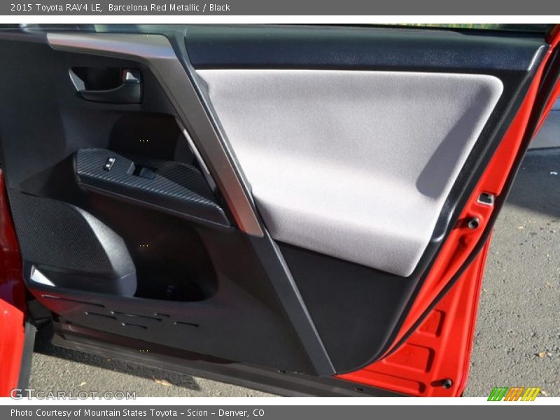 Barcelona Red Metallic / Black 2015 Toyota RAV4 LE