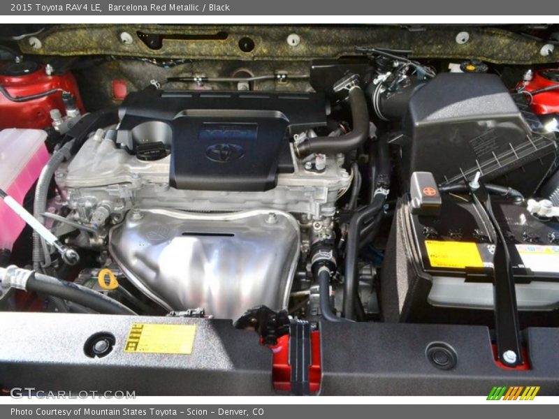 Barcelona Red Metallic / Black 2015 Toyota RAV4 LE
