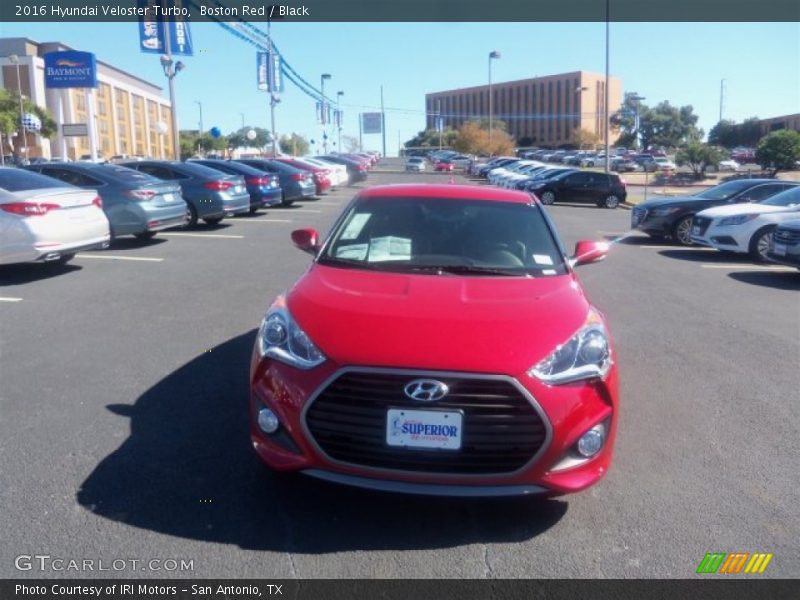 Boston Red / Black 2016 Hyundai Veloster Turbo