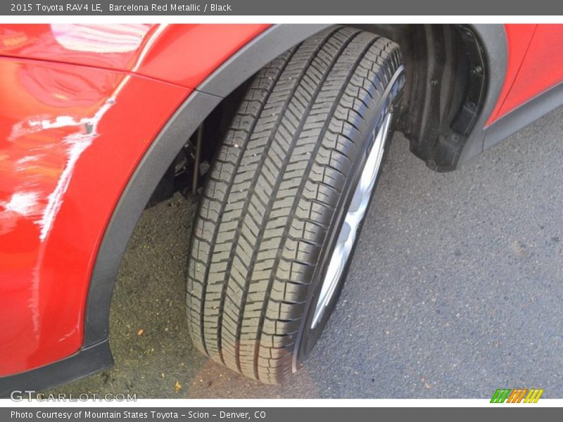 Barcelona Red Metallic / Black 2015 Toyota RAV4 LE