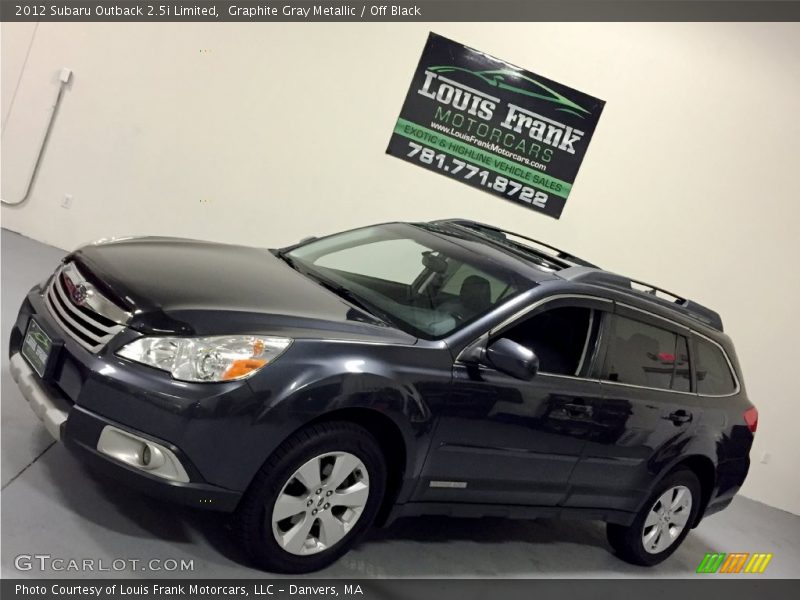 Graphite Gray Metallic / Off Black 2012 Subaru Outback 2.5i Limited