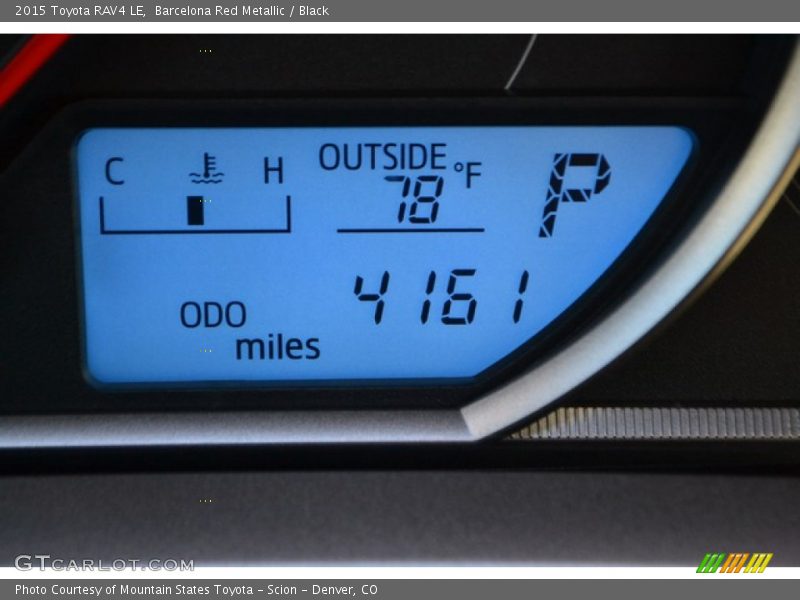 Barcelona Red Metallic / Black 2015 Toyota RAV4 LE