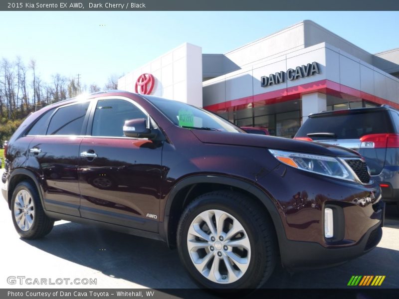 Dark Cherry / Black 2015 Kia Sorento EX AWD