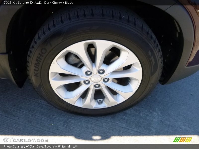 Dark Cherry / Black 2015 Kia Sorento EX AWD