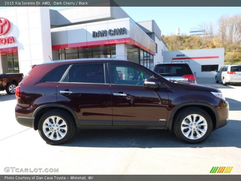 Dark Cherry / Black 2015 Kia Sorento EX AWD