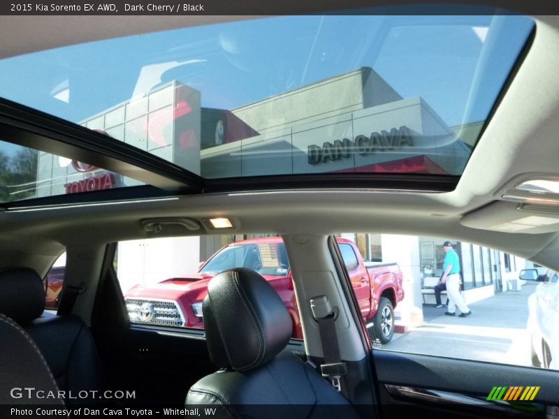 Dark Cherry / Black 2015 Kia Sorento EX AWD