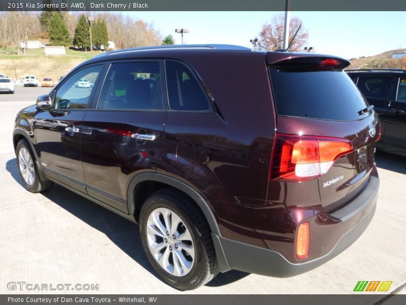 Dark Cherry / Black 2015 Kia Sorento EX AWD