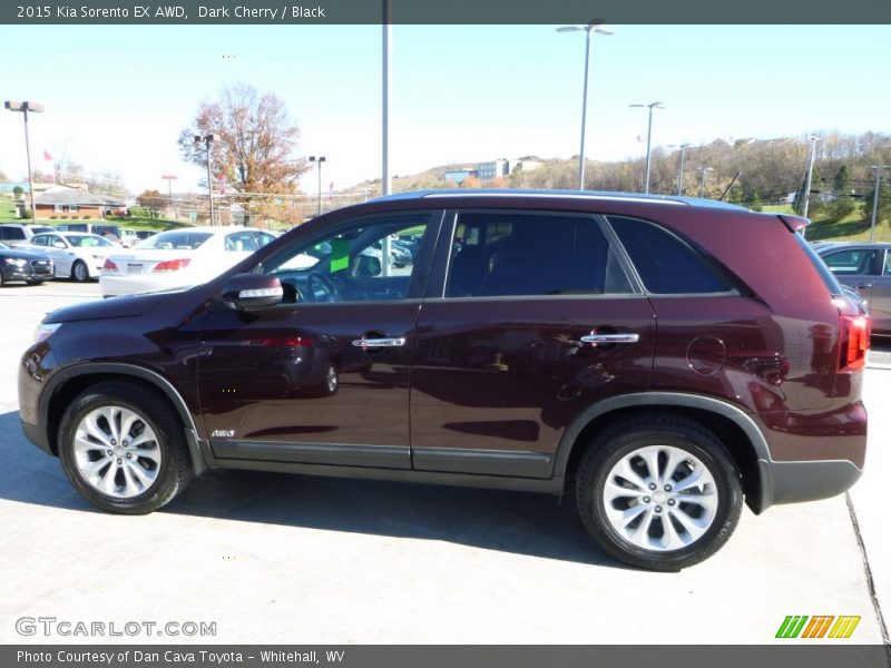 Dark Cherry / Black 2015 Kia Sorento EX AWD