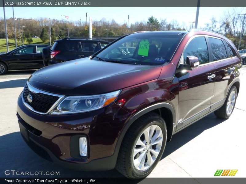 Dark Cherry / Black 2015 Kia Sorento EX AWD