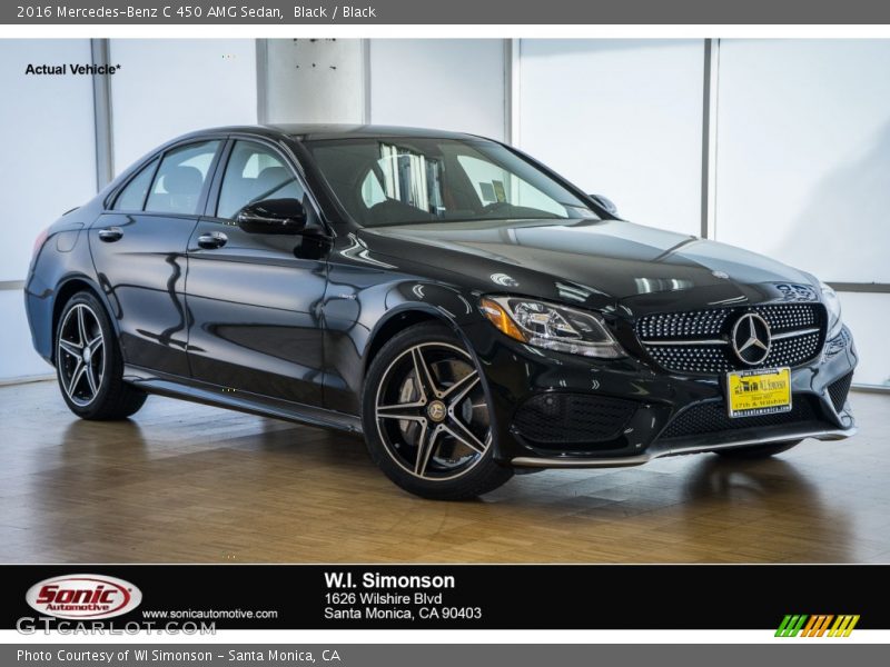 Black / Black 2016 Mercedes-Benz C 450 AMG Sedan