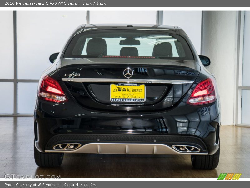 Black / Black 2016 Mercedes-Benz C 450 AMG Sedan