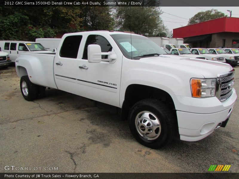 Summit White / Ebony 2012 GMC Sierra 3500HD Denali Crew Cab 4x4 Dually