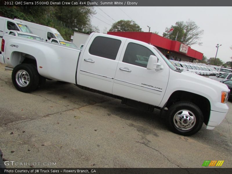Summit White / Ebony 2012 GMC Sierra 3500HD Denali Crew Cab 4x4 Dually