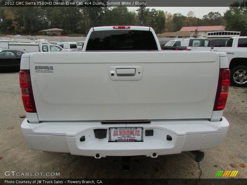 Summit White / Ebony 2012 GMC Sierra 3500HD Denali Crew Cab 4x4 Dually