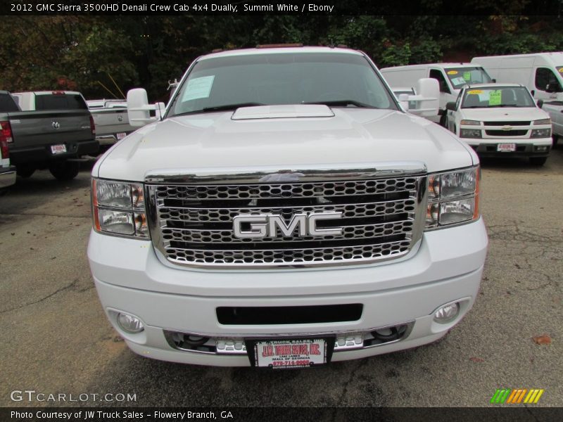 Summit White / Ebony 2012 GMC Sierra 3500HD Denali Crew Cab 4x4 Dually
