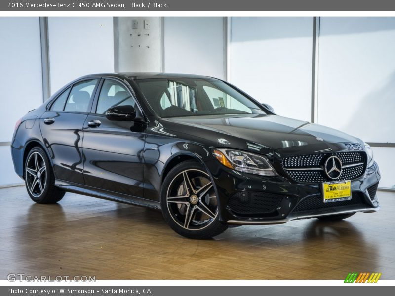 Black / Black 2016 Mercedes-Benz C 450 AMG Sedan