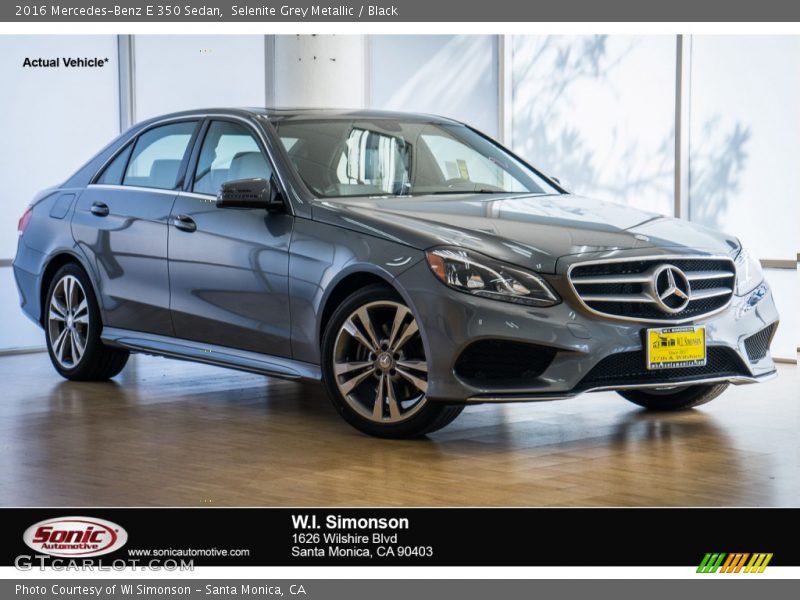 Selenite Grey Metallic / Black 2016 Mercedes-Benz E 350 Sedan