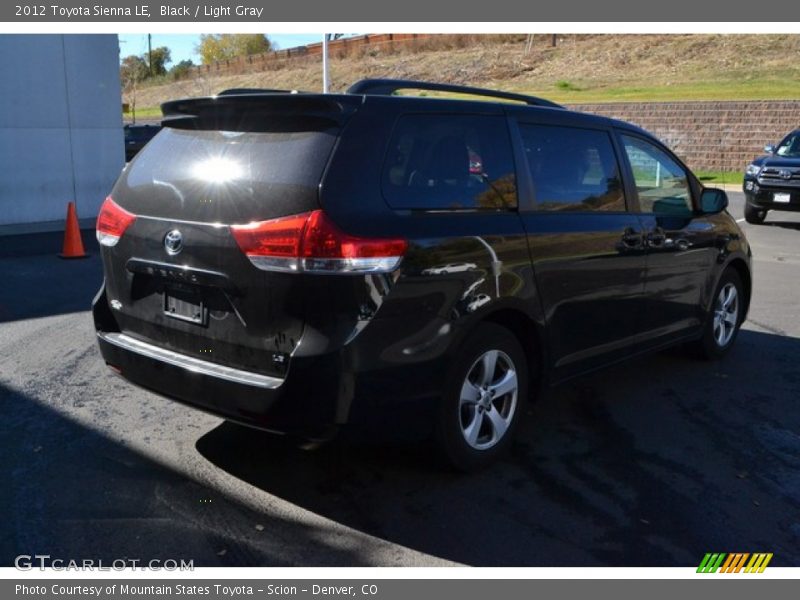 Black / Light Gray 2012 Toyota Sienna LE