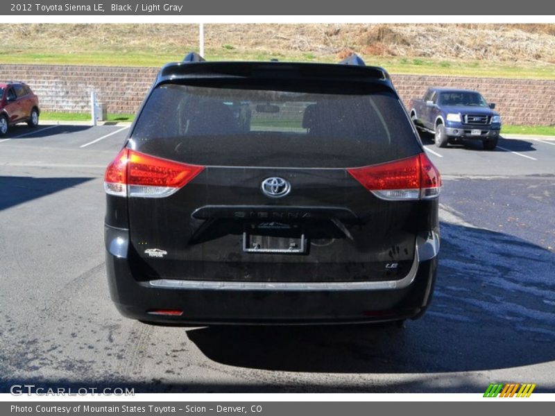 Black / Light Gray 2012 Toyota Sienna LE