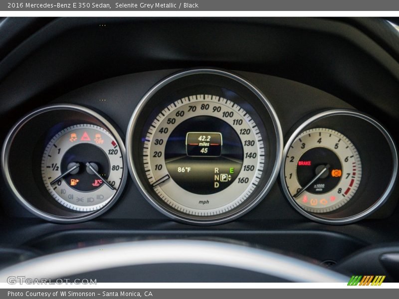 Selenite Grey Metallic / Black 2016 Mercedes-Benz E 350 Sedan