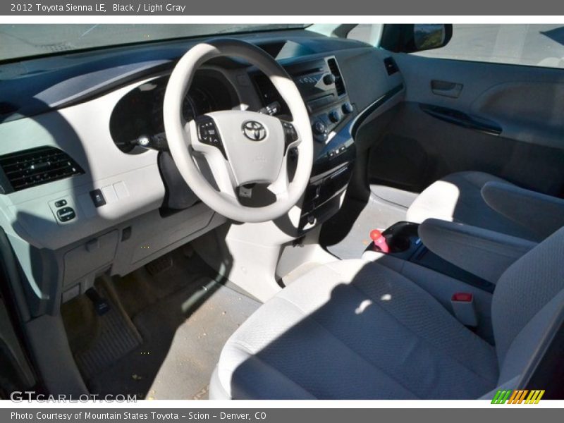 Black / Light Gray 2012 Toyota Sienna LE