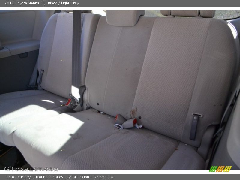 Black / Light Gray 2012 Toyota Sienna LE