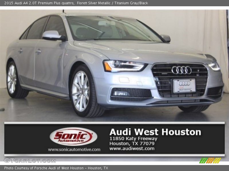 Florett Silver Metallic / Titanium Gray/Black 2015 Audi A4 2.0T Premium Plus quattro