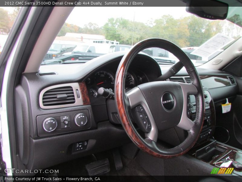 Summit White / Ebony 2012 GMC Sierra 3500HD Denali Crew Cab 4x4 Dually