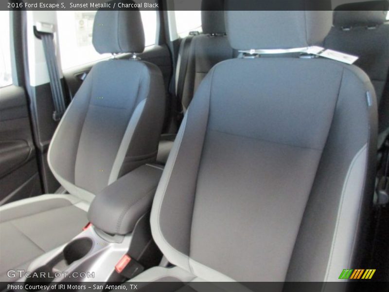 Sunset Metallic / Charcoal Black 2016 Ford Escape S
