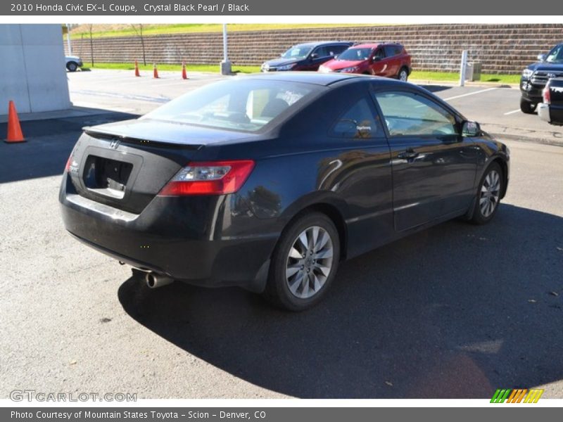 Crystal Black Pearl / Black 2010 Honda Civic EX-L Coupe