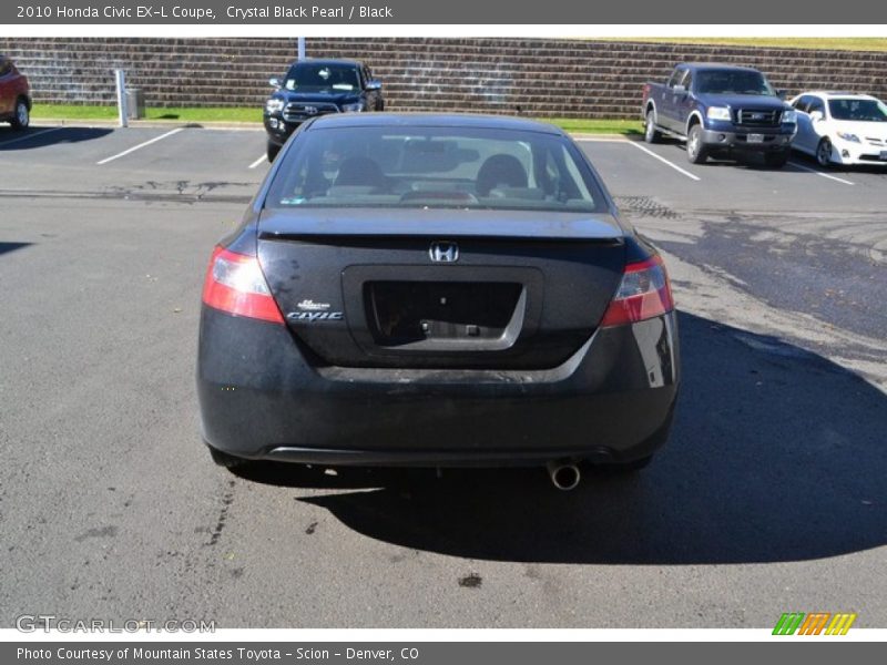 Crystal Black Pearl / Black 2010 Honda Civic EX-L Coupe