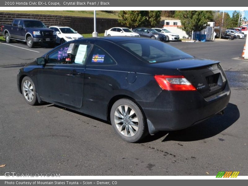 Crystal Black Pearl / Black 2010 Honda Civic EX-L Coupe